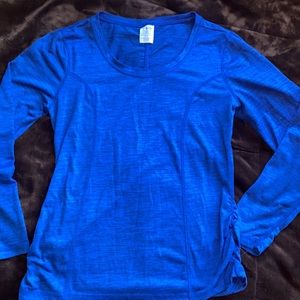 Blue athletic shirt